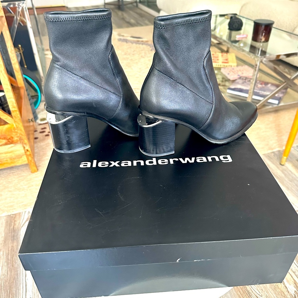 Alexander Wang Anna Stretch Nappa bootie.